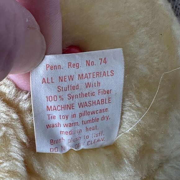 CARE BEARS Funshine Bear 1983 Vintage Stuffed Bear - Picture 7 of 7